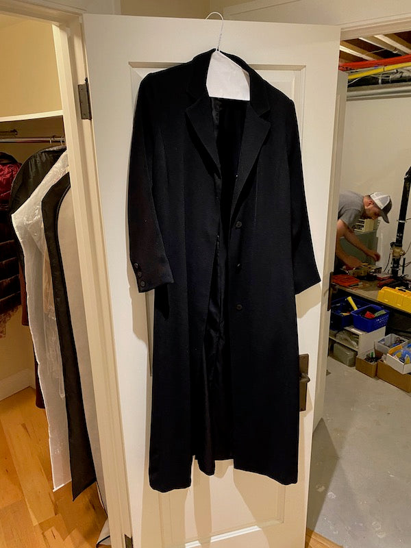 Women's Hilary Radley Black Long Coat1