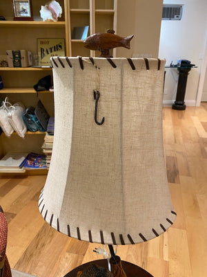 "Fishing" Wood Table Lamp
