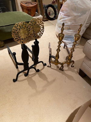 2 Pairs of Vintage Andirons- Lot