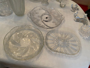 Cut Glass Platter Lot