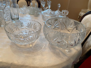 2 Footed Crystal Bowls