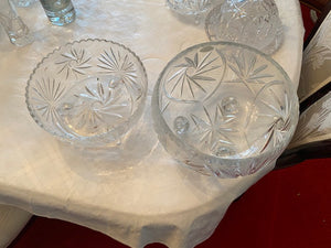 2 Footed Crystal Bowls