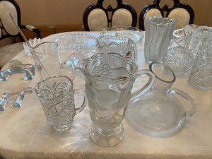 Crystal/Glass Vase & Decanter Lot