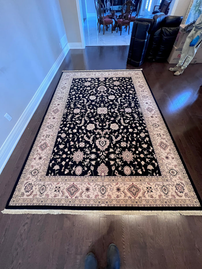 Imperial "Chelsea" Wool and Natural Silk Rug- 7.8 x 11ft