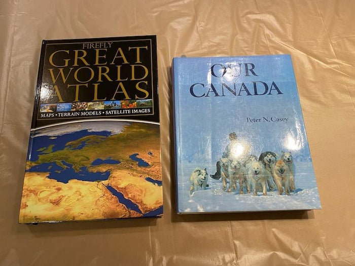 Firefly "Great World Atlas" & "Our Canada" Coffee Table Books