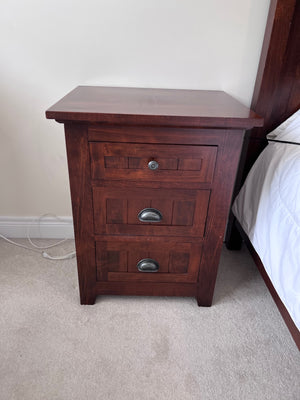 Pair of Solid Wood Nightstands