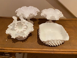 Milk Glass Lot