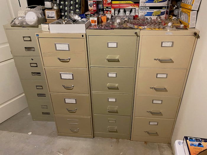 4 Filing Cabinets