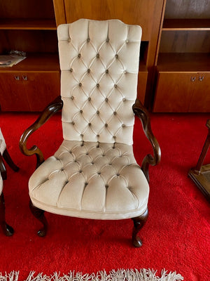 2 Vintage Tufted Armchairs from Lyric Furniture Ltd, Made in Montreal