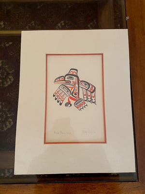 Signed Print 'Haida Raven' by Bill Reid (unframed)