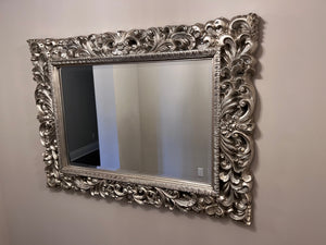 Silver Ornate Mirror