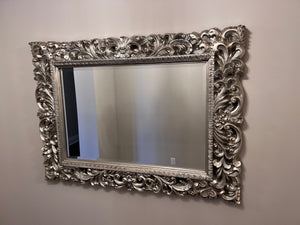 Silver Ornate Mirror