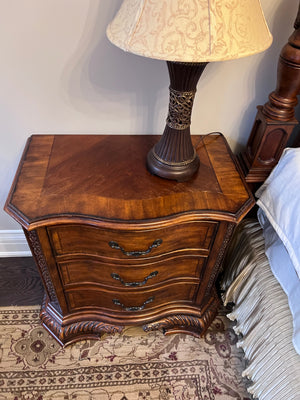 2 Ashley Furniture Chippendale Mahogany Nightstands