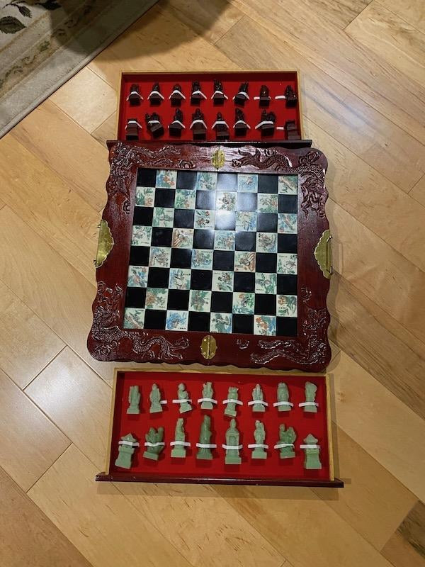 Oriental Ornate Chess Set