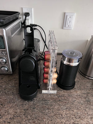 Nespresso Essenza Mini + Pods Stand + Frother