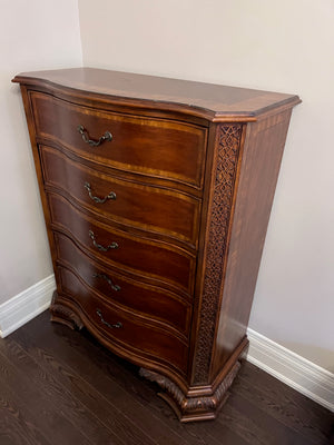Ashley Furniture Chippendale Mahogany5 Drawer Highboy Dresser