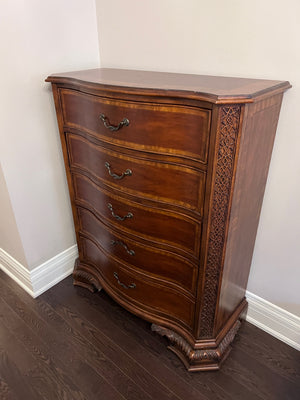 Ashley Furniture Chippendale Mahogany5 Drawer Highboy Dresser