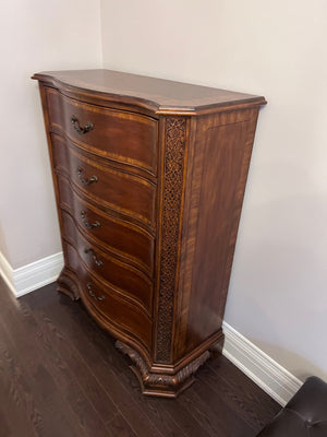 Ashley Furniture Chippendale Mahogany5 Drawer Highboy Dresser