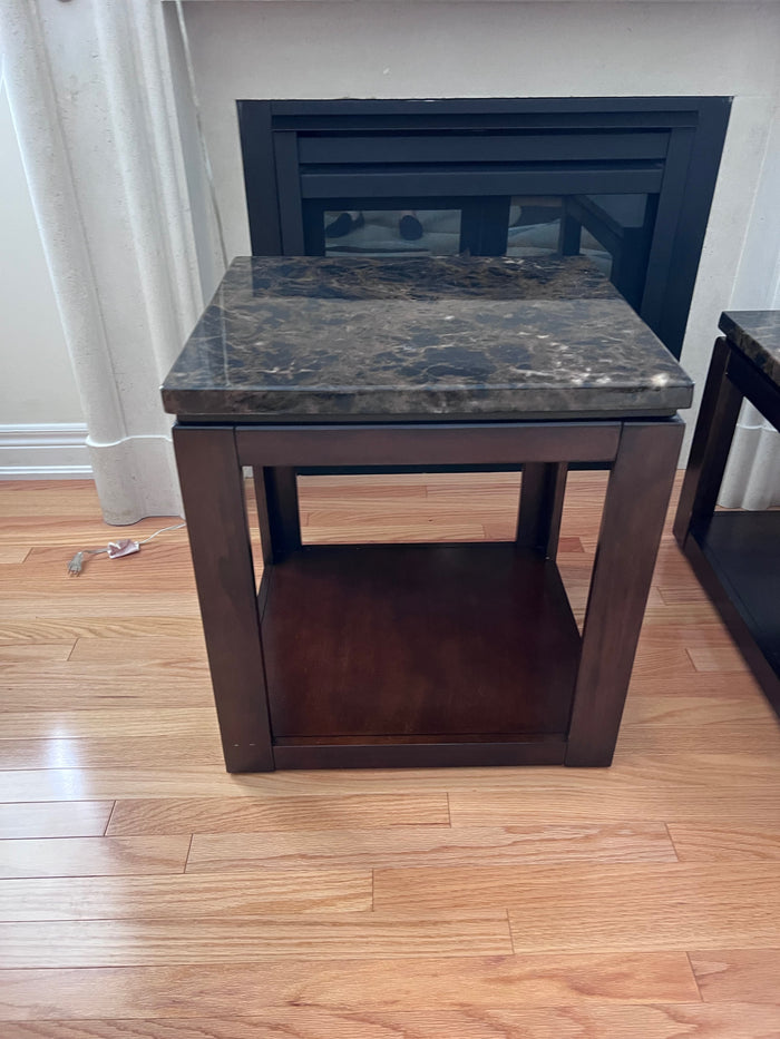 Pair of 'Standard Furniture' Veneer over Wood Side Tables