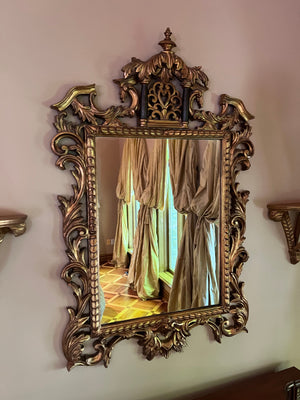 Authentic Handcrafted Gold Italian framed Mirror, from the "Roma Collection"