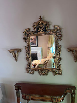 Authentic Handcrafted Gold Italian framed Mirror, from the "Roma Collection"
