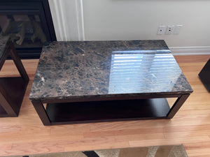 'Standard Furniture' Veneer over Wood Coffee Table