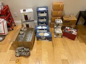 Brand New Boxed Plates & Glasses Lot