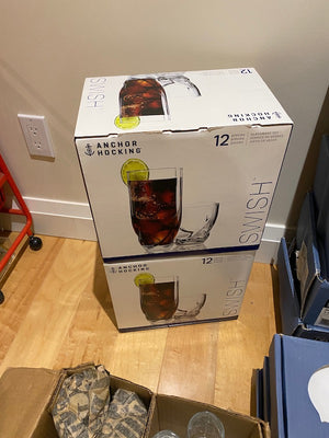 Brand New Boxed Plates & Glasses Lot