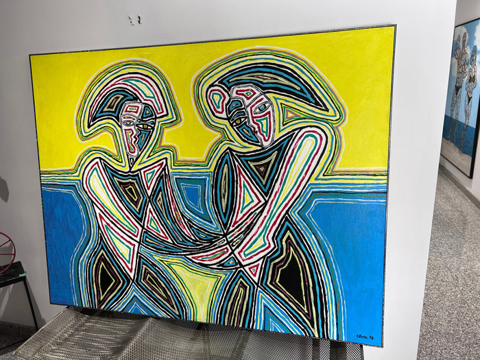 Original Acylic on Canvas by Michael Close- "Labela"