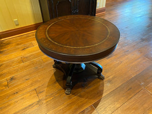 "Drexel Heritage" Ornate Round Centre Table, Clawed Feet