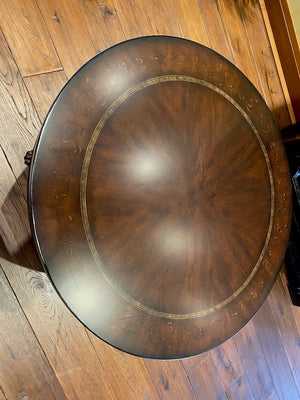 "Drexel Heritage" Ornate Round Centre Table, Clawed Feet