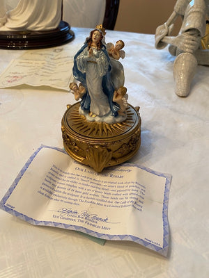 The Franklin Mint Porcelain Collectible, "Our Lady of the Rosary"