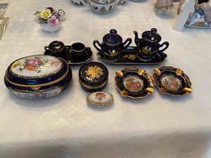 Limoges Cobalt Blue Lot