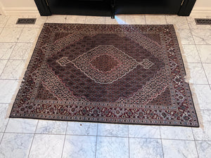 100% Wool Persian Tabriz Mahi Area Rug (6.5ft x 5ft)
