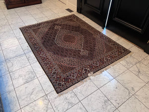 100% Wool Persian Tabriz Mahi Area Rug (6.5ft x 5ft)