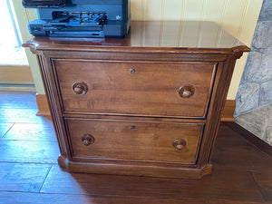 "Stanley Furniture" 2 Drawer Wood Filing Cabinet