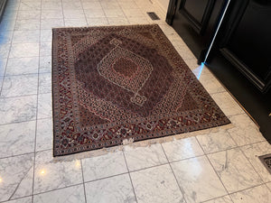 100% Wool Persian Tabriz Mahi Area Rug (6.5ft x 5ft)