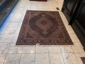100% Wool Persian Tabriz Mahi Area Rug (6.5ft x 5ft)
