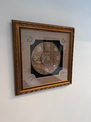 Oriental Style Gold Framed Plaque