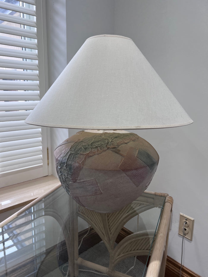 Vintage 80's Plaster 'Bonart' Table Lamp