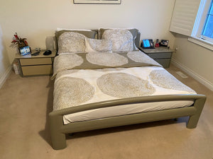 Italian Lacquered Queen Bedroom Set- 5 Pieces