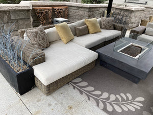 Restoration Hardware 3 Piece Majorca Sectional Sofa