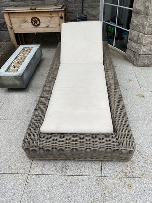 2 Restoration Hardware Majorca Chaise Loungers- Grey