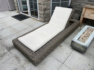2 Restoration Hardware Majorca Chaise Loungers- Grey