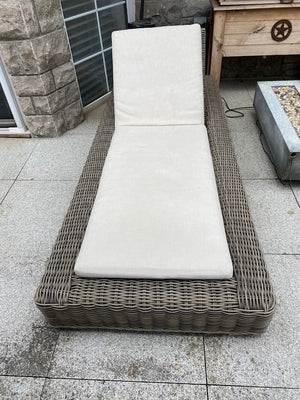 2 Restoration Hardware Majorca Chaise Loungers- Grey