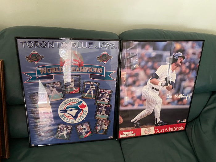 Framed Baseball Posters Lot