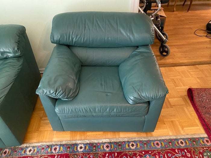 Green Leather Armchair