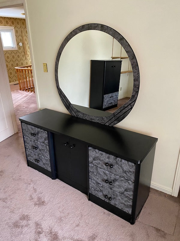 Vintage Dresser with Mirror from Dynasty Wood Products