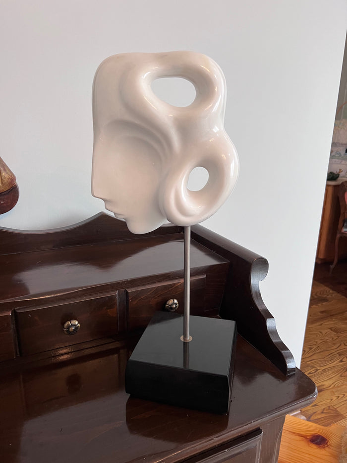 White Marble Sculpture by Anthony Quinn