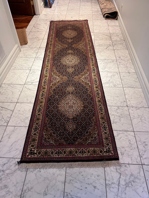 100% Wool Persian Tabriz Mahi Runner